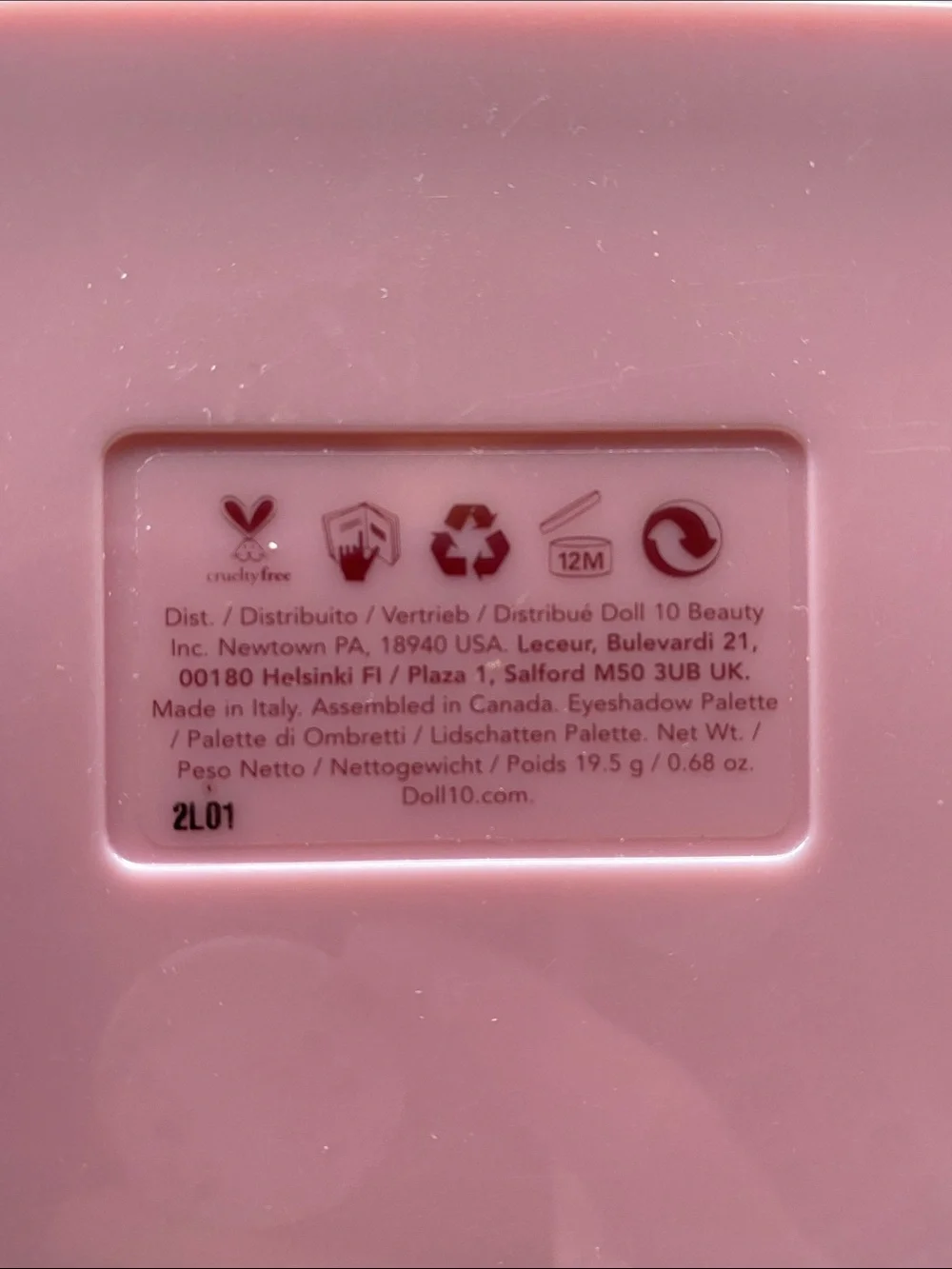 Dollsquad 2.0 Doll 10 Pink Eyeshadow Palette
